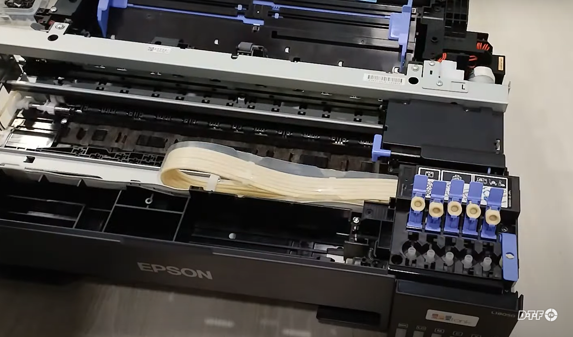 Принтер Epson L18050 — самостоятельная переделка для DTF печати (базовые действия)