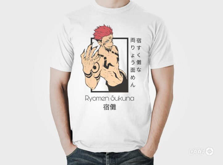 man in blank t-shirt