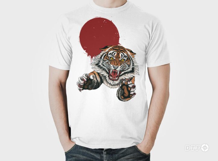 man in blank t-shirt